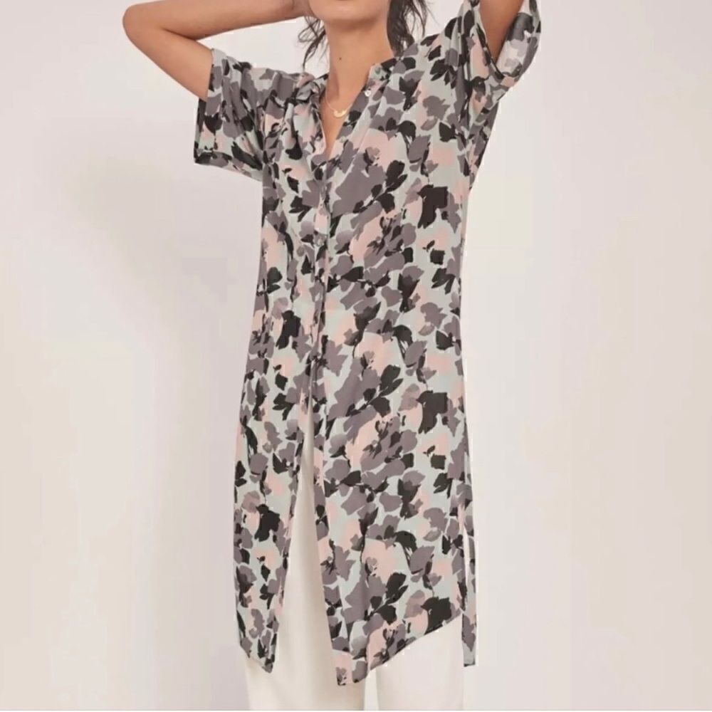 Anthropologie Maeve Rita Printed Tunic Blouse Size Small